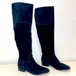 MICHAEL KORS Black Suede Over-the-Knee Boots - Size 7.5